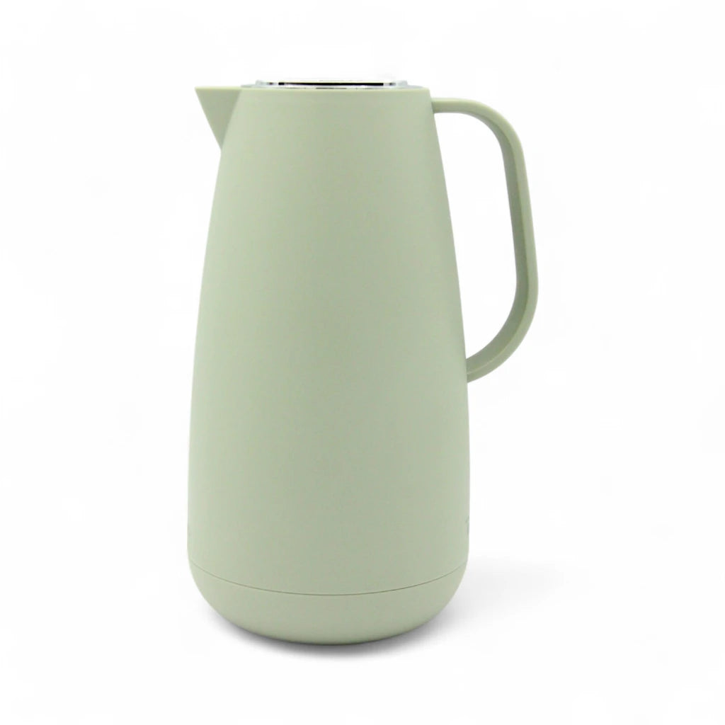 PARATI 1 Liters Vacuum Jug - High Borosilicate Glass Double-Wall, Drip-Free, Wide Opening, Heat Retention for Coffee, Tea, and Beverages - P14M-10 - Damoo