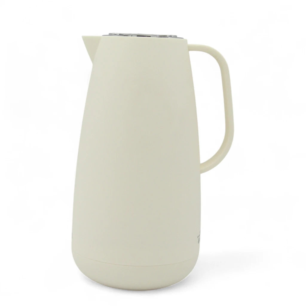 PARATI 1 Liters Vacuum Jug - High Borosilicate Glass Double-Wall, Drip-Free, Wide Opening, Heat Retention for Coffee, Tea, and Beverages - P14M-10 - Damoo