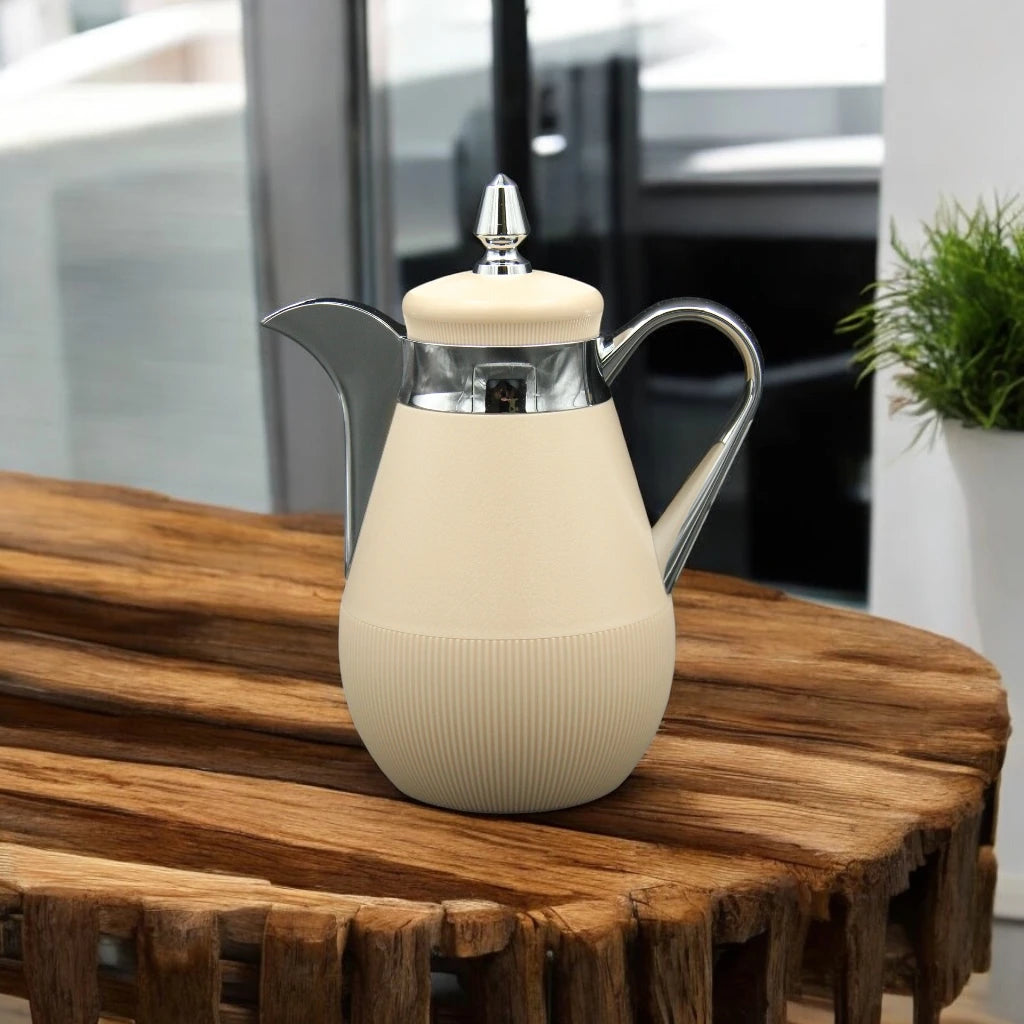 Parati Vacuum Jug Set – 0.35L + 0.5L | Double Wall High Vacuum | Borosilicate Glass & Food-Grade Silicone | 12H Hot / 24H Cold | Premium Heat Retention - Damoo