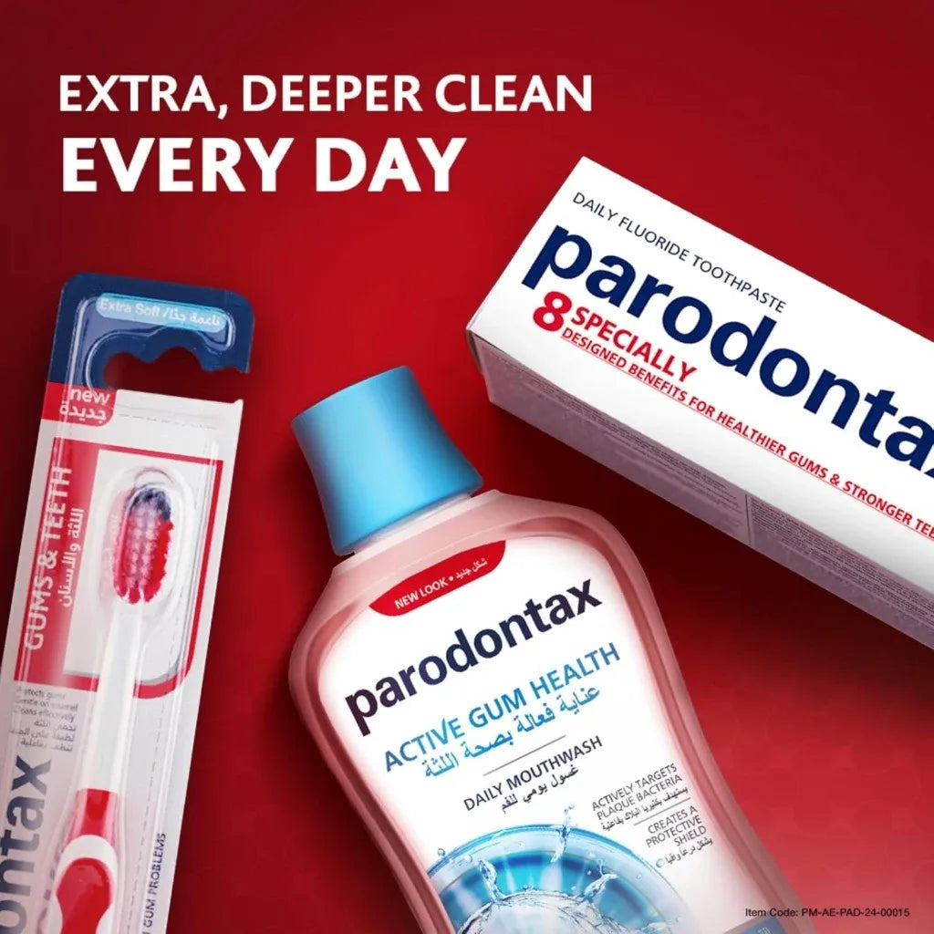 Parodontax Complete Protection Fluoride Toothpaste 75ml – Extra Fresh – Gum Care, Anti-Gingivitis, Plaque Removal & Enamel Strengthening Toothpaste for Bleeding Gums - Damoo