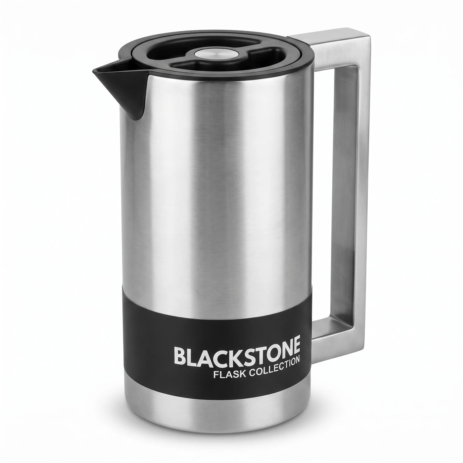 Black stone vacuum flask – 1 Liter | Handle, Spout and Fitted Lid