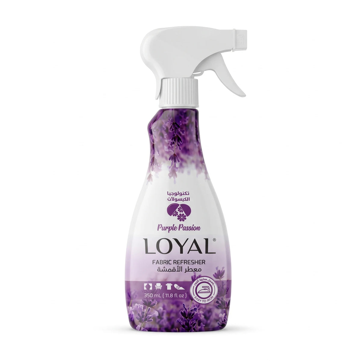LOYAL Purple Passion Fabric Refresher Spray 350ml – Easy to Iron with Capsule Technology