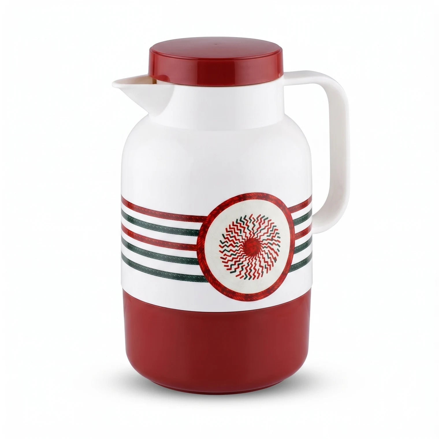 Legend Vacuum flask 1.5 Liters – Leak Proof, 12-Hour Hot & 24-Hour Cold, Decorative Striped & Geometric Pattern