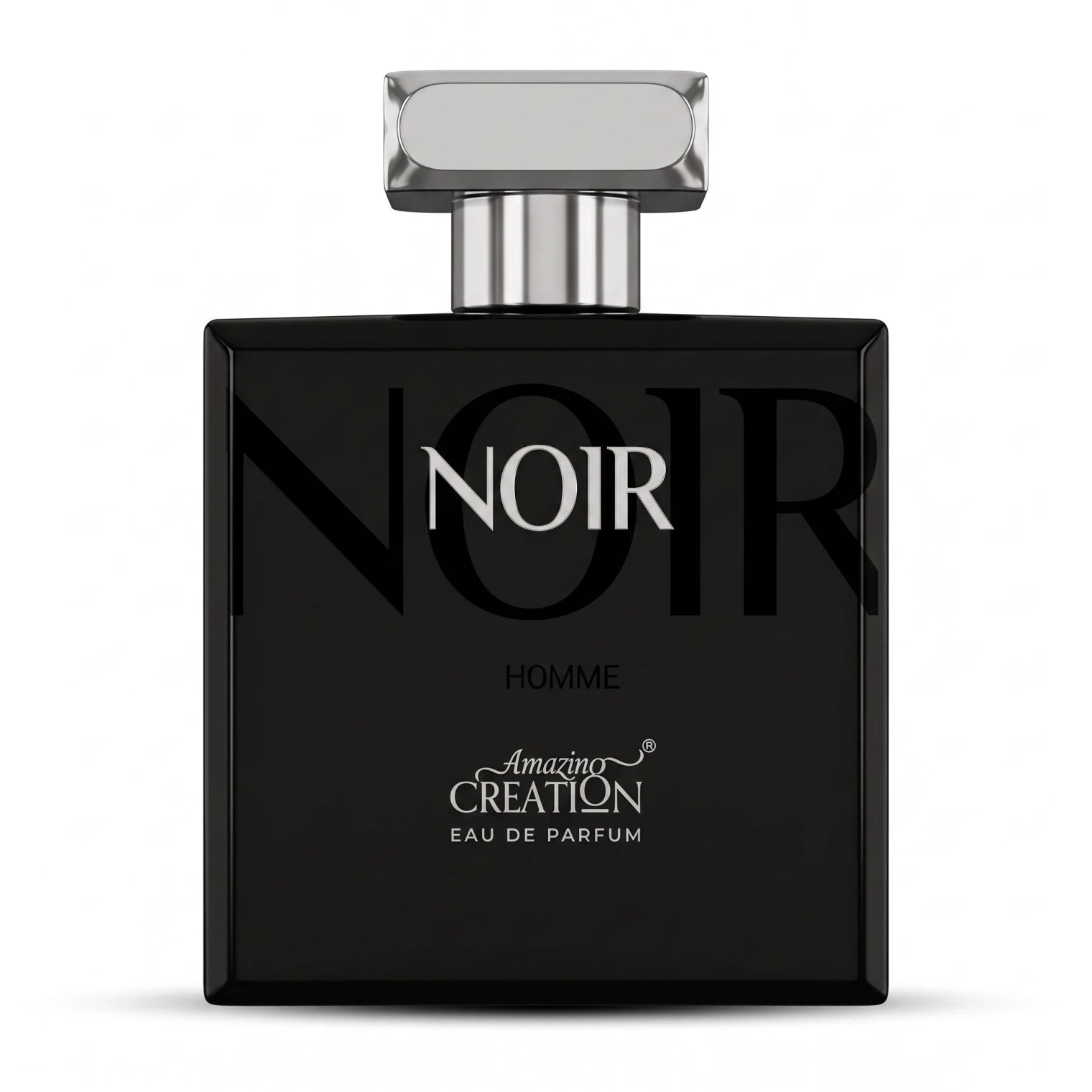 Amazing creation Noir 100 ML Homme Eau de Parfum – Black Bottle with Reflective Silver-Colored Cap