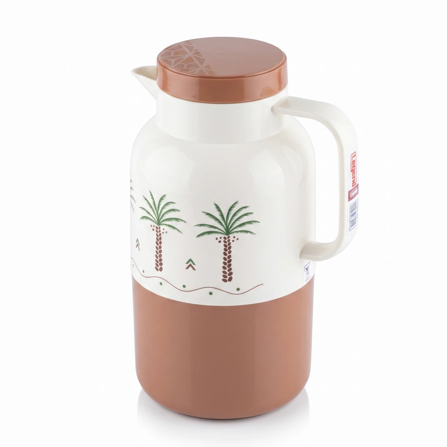 Legend Vacuum Flask 2.0 Liters – Leak-Proof Tea and Coffee Flask with Pink Glass Interior