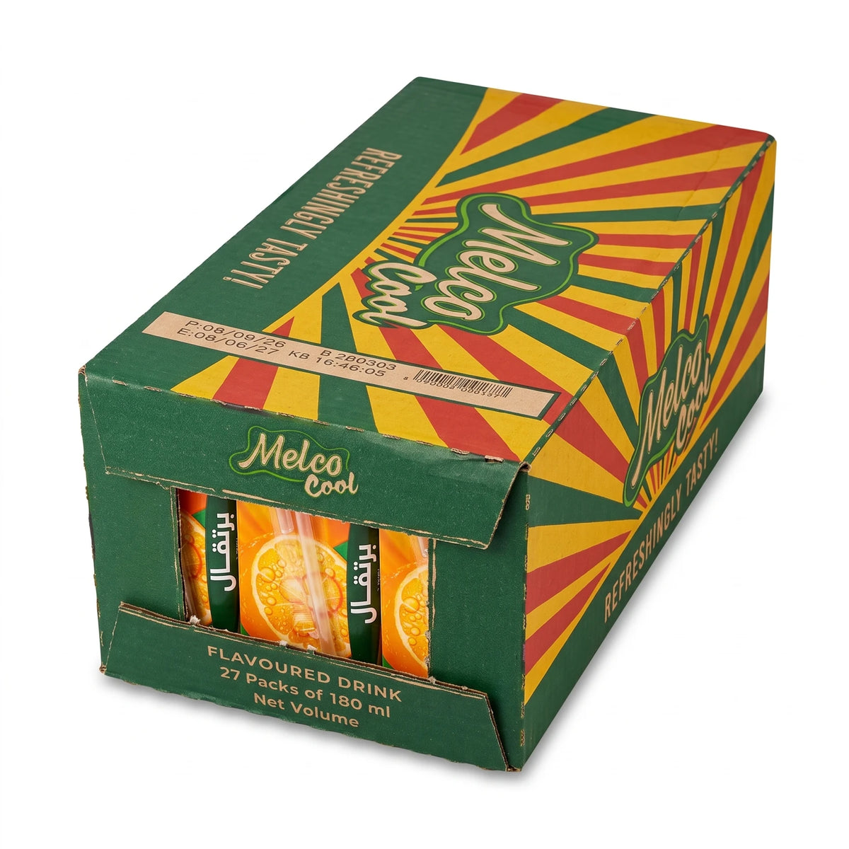 Orange Juice Pack – 27 Pieces x 180 ml | Packaged Individual Portions for Everyday Serving