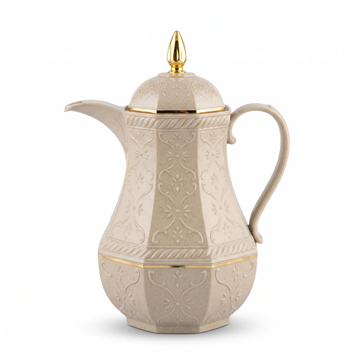 Rose Vacuum Flask 0.6 Liter – 12-Hour Hot and Cold Insulation | Leak-Proof Flask for Tea, Coffee and Arabic Coffee
