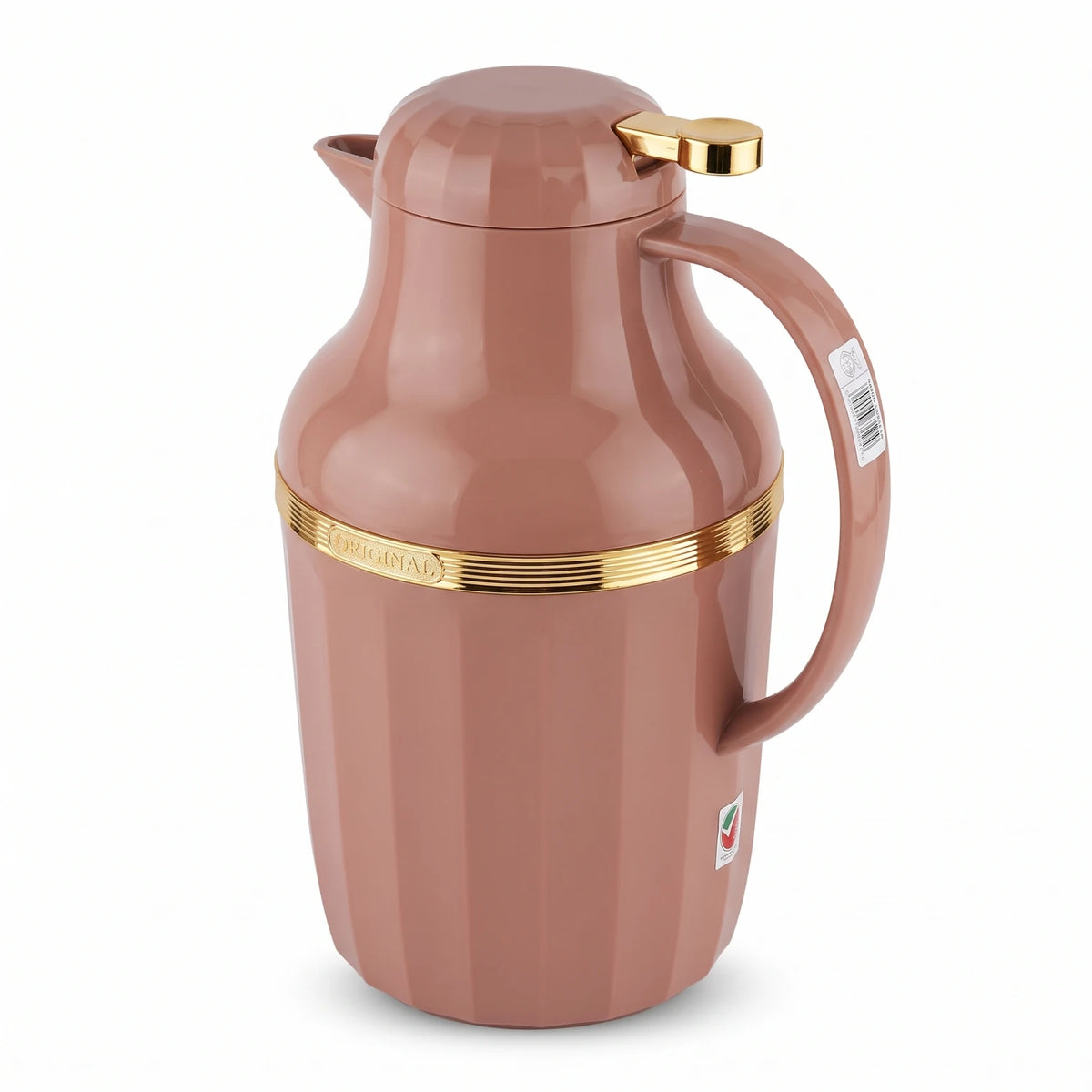 HAMID Brown and golden vaccum flask 2.0 Liters – Leak Proof | Keeps Tea Hot 12 Hours and Drinks Cold 24 Hours
