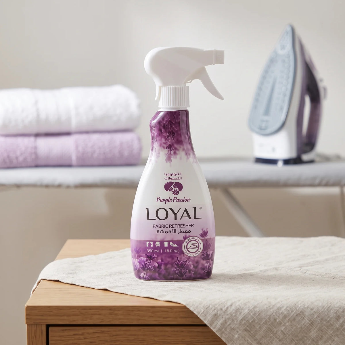 LOYAL Purple Passion Fabric Refresher Spray 350ml – Easy to Iron with Capsule Technology