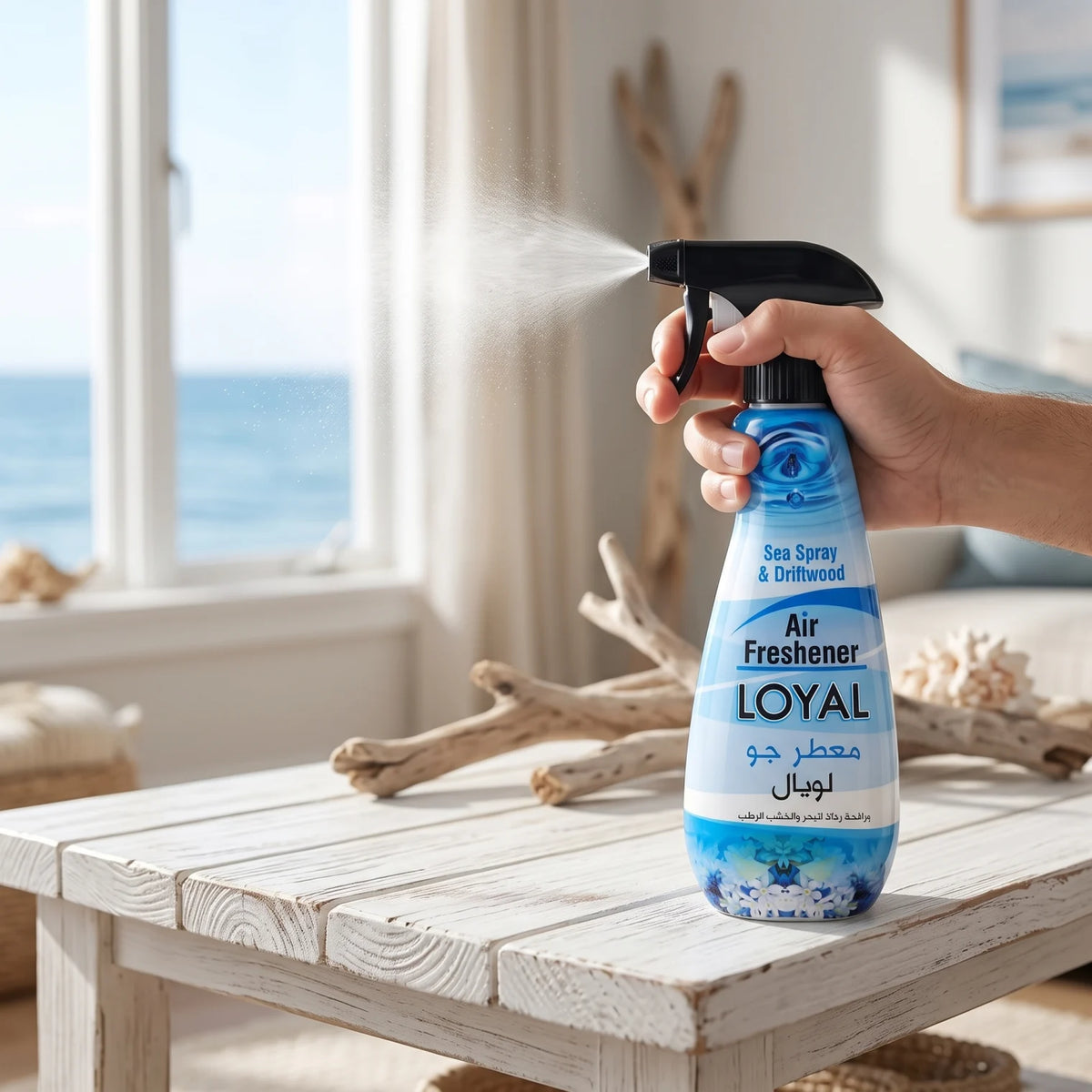 Loyal Air Freshener Sea Spray & Driftwood 450ml – Trigger Spray for Indoor Spaces