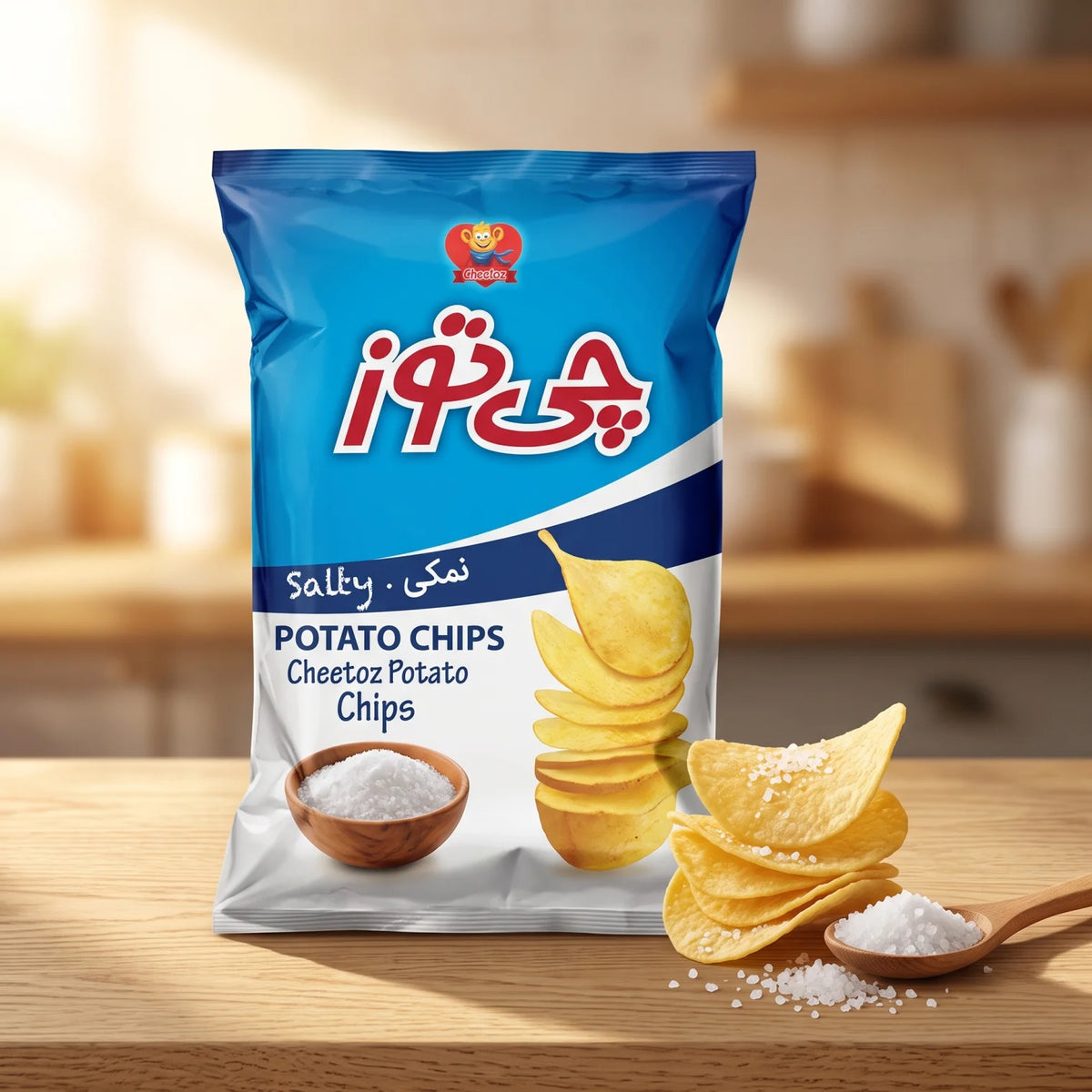Cheetoz Potato Chips 65g – Salty Flavour Crisps Snack in a Sealed Bag