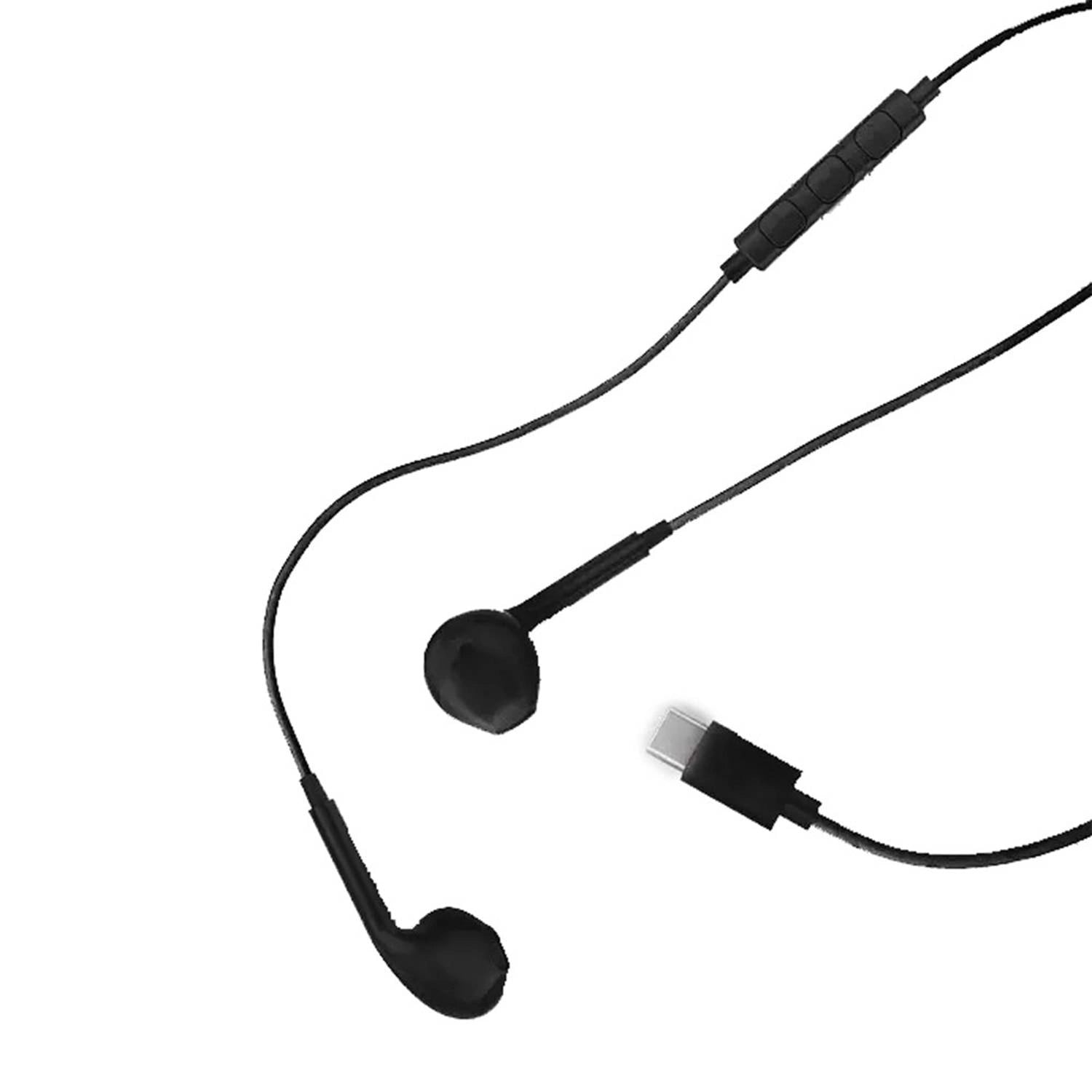Powerology Type-C Stereo Earphones (1.2m) – HD Sound, Comfortable Fit, Compatible with All USB-C Devices including iPhone 15 Series - Damoo