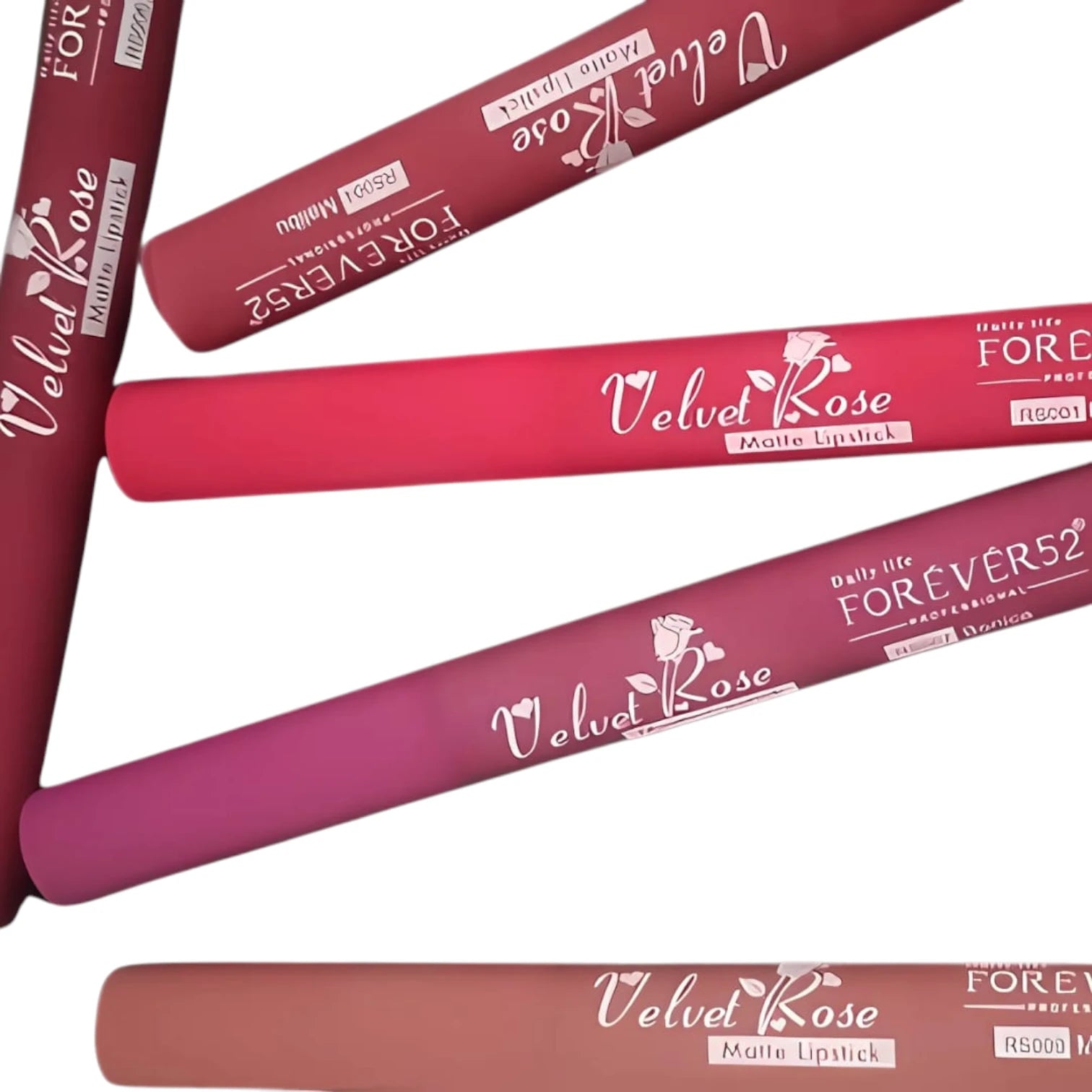 Forever52 Velvet Rose Matte Lipstick – Rs. 1075 Petunia Shade, Enriched with Rose Oil Essentials, Nourishing Creamy Matte Finish, Waterproof Long-Lasting Lip Color - Damoo
