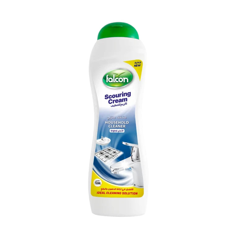 Falcon Scouring Cream Cleaner – Original Scent – 750ml Bottle | Powerful Household Cleaner for Kitchens, Bathrooms & More