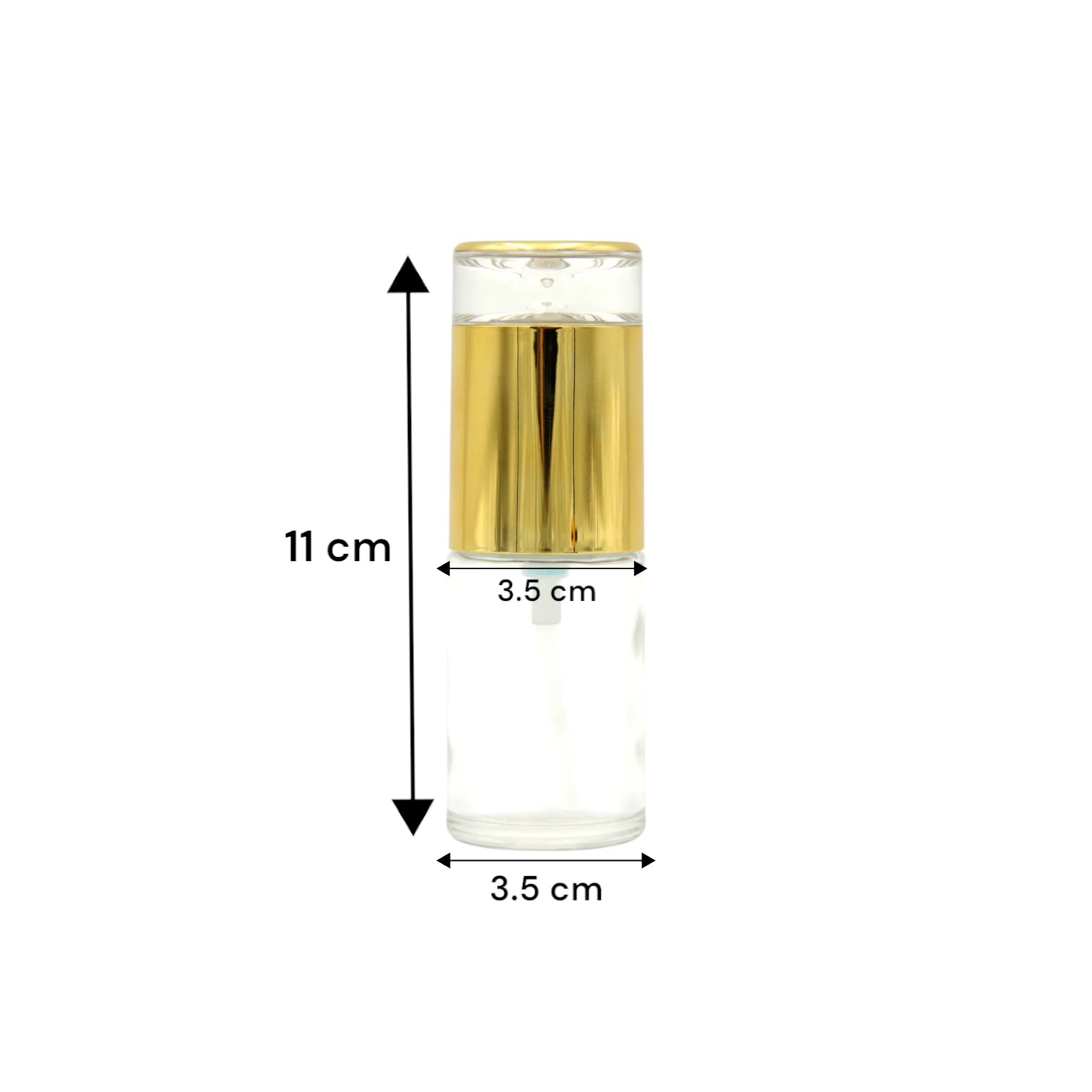 Refillable Glass Perfume Bottle with Gold Spray Cap 30 ML – Travel-Size Atomizer for Fragrance & Oils - Damoo