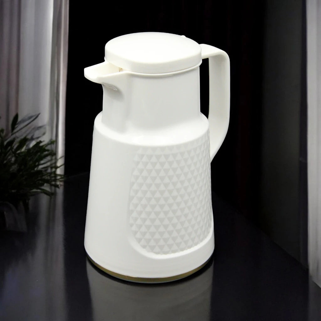 Regal 0.5 Liters Vacuum Jug with Glass Inner – Compact Thermos Flask for Hot & Cold Drinks – Keeps Hot for 12 Hours & Cold for 24 Hours - Damoo