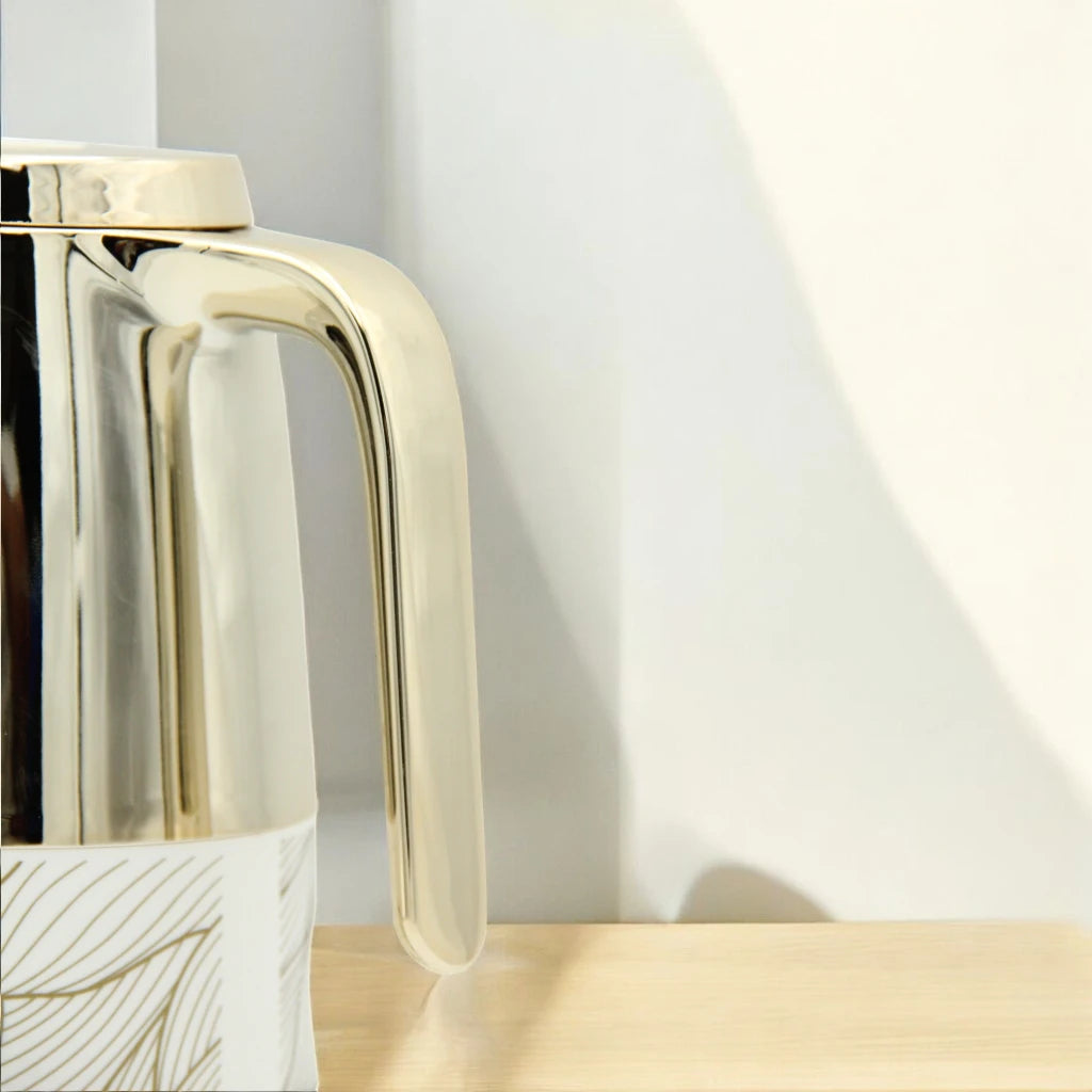 Regal 1.0L Thermal Vacuum Jug – Keeps Beverages Hot for 12H & Cold for 24H | Double Wall Glass Refill | BPA-Free | Ideal for Home, Office & Travel - Damoo