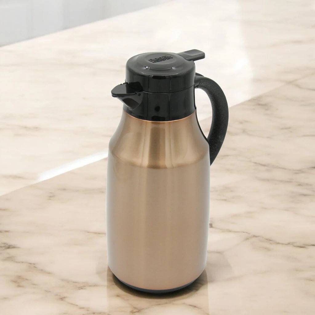REGAL 1.5 Liters Premium Stainless Steel Thermal Jug – Hot for 12H, Cold for 24H | Vacuum Insulated Flask | Food Grade, Leak-Proof & Travel-Friendly - Damoo