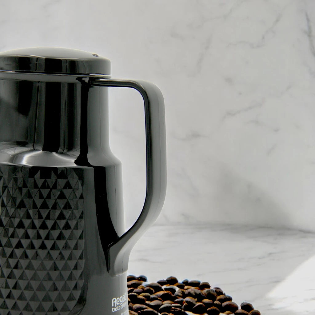 Regal Air Pot Glass Liner 0.5L β Premium Insulated Beverage Dispenser - Keeps Drinks Hot for 12 Hours, Cold for 24 Hours - Durable Glass Liner, Easy Pour, Ideal for Coffee, Tea, and Hot Water - REQ - Damoo