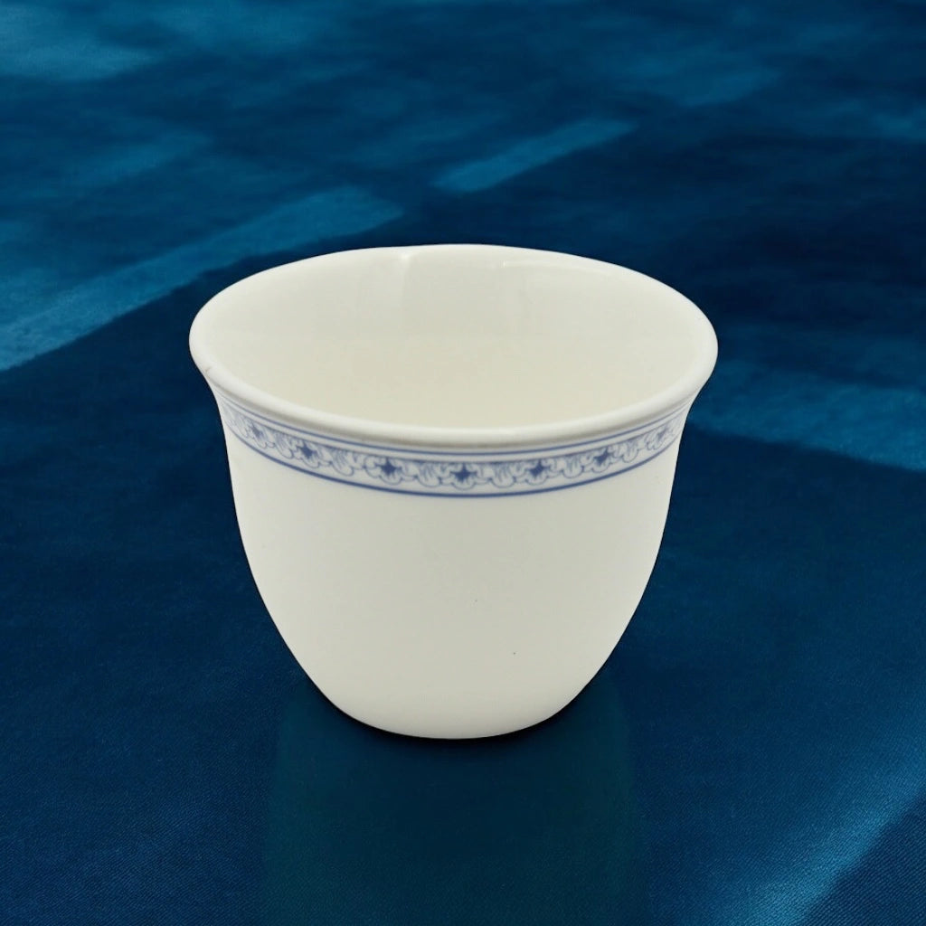 Regal Taste of Life Elegant Fine Porcelain 20 Pcs Tea & Coffee Set – Strong Internal Structure (Royal Blue Design) - Damoo