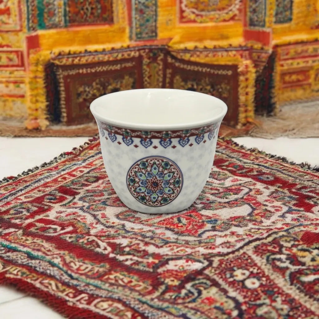 Regal Taste of Life Elegant Fine Porcelain 20 Pcs Tea & Coffee Set – Strong Internal Structure (Tradition Design) - Damoo