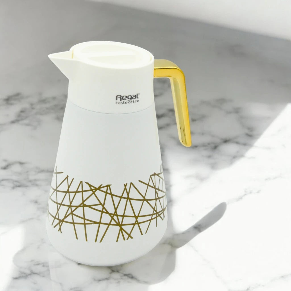 Regal Vacuum Jug 1.0L – Double Wall Stainless Steel Flask – 24H Hot & Cold Retention – Model TSC04 - Damoo