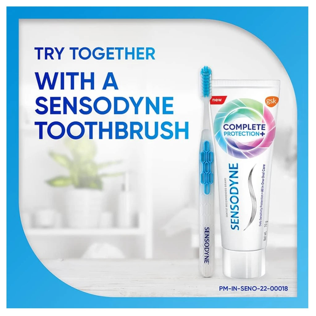 Sensodyne Complete Protection+ Toothpaste 70g – All-in-One Daily Oral Care for Sensitive Teeth | Mint Flavour & Advanced Whitening Formula - Damoo