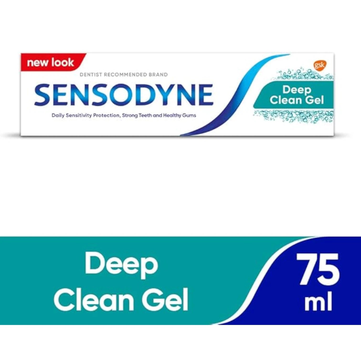Sensodyne Deep Clean Gel Toothpaste 75ml (1+1) – Advanced Sensitivity Relief & Fresh Breath - Damoo