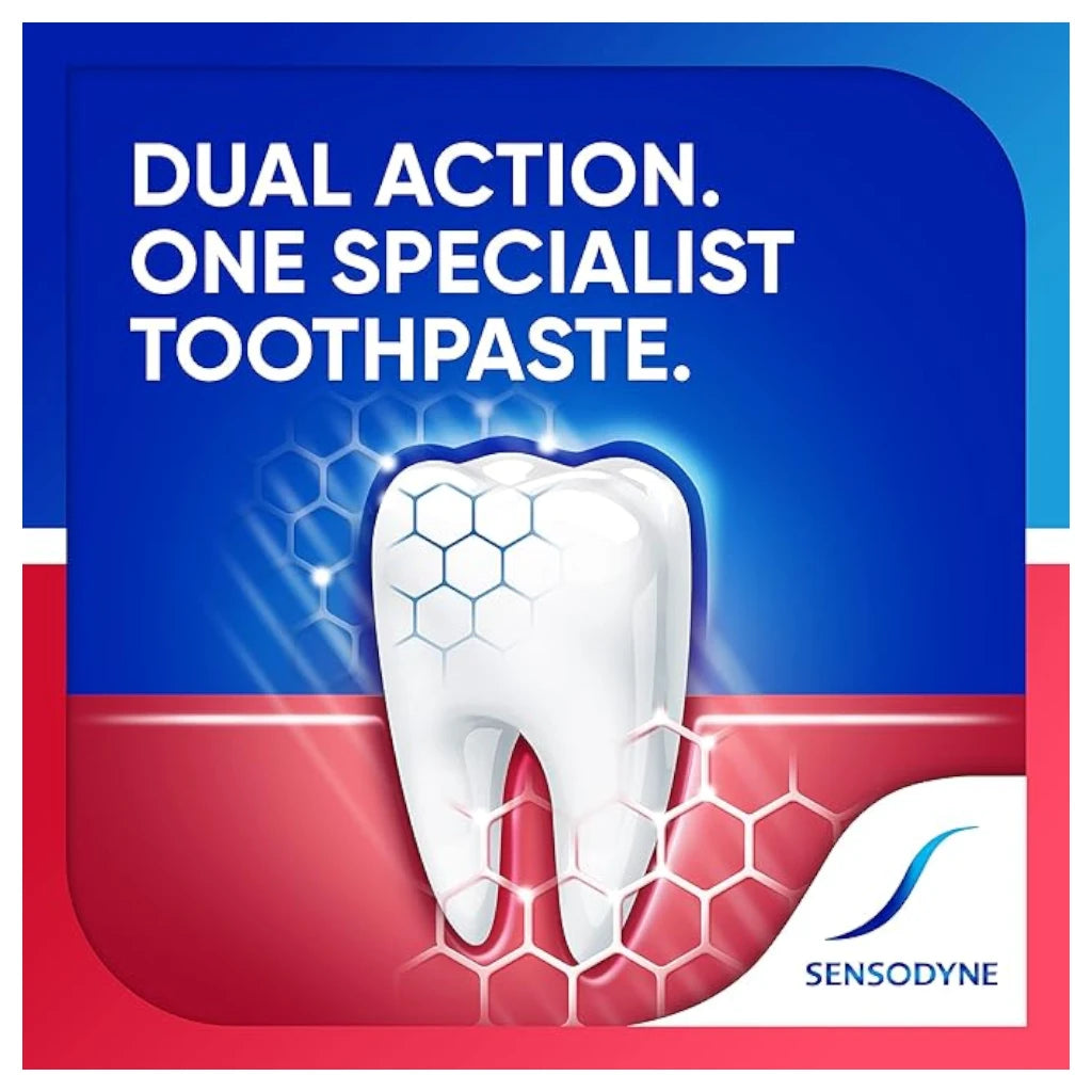 Sensodyne Rapid Action Whitening Toothpaste 75ml – Fast Relief for Sensitivity with Whitening Formula | Fresh Flavour - Damoo