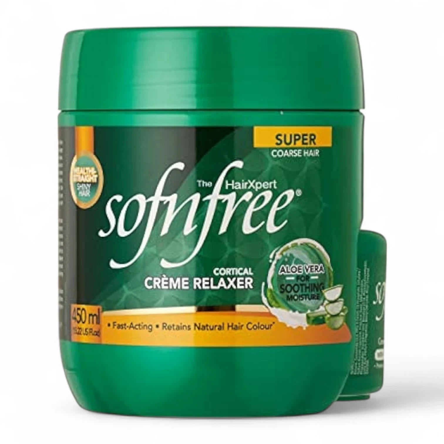 Sofn’Free Cortical Crème Relaxer with Aloe Vera – 450ml | Super Strength Hair Relaxer for Coarse Hair | Moisturizing, Nourishing & Color-Safe Formula - Damoo