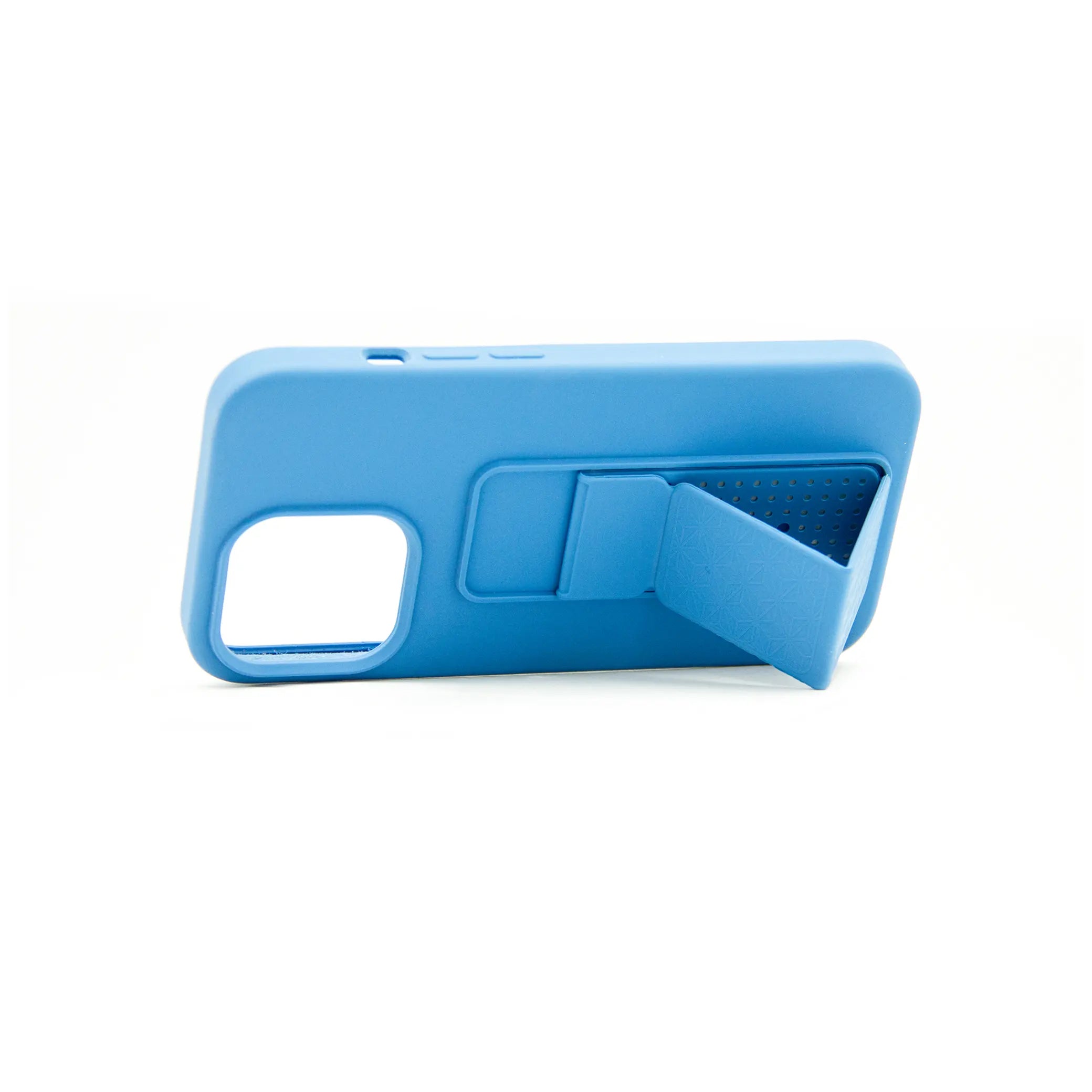 Soft Silicone iPhone Case with Kickstand β Shock-Resistant Back Cover with Textured Grip and Foldable Stand - Damoo