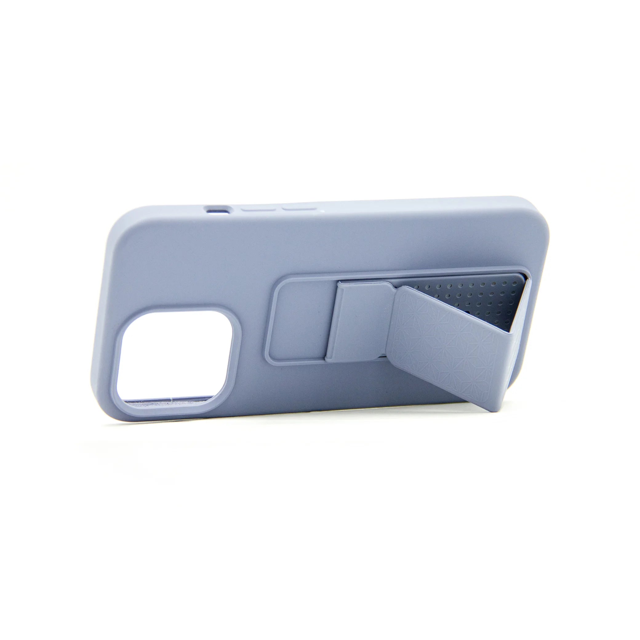 Soft Silicone iPhone Case with Kickstand β Shock-Resistant Back Cover with Textured Grip and Foldable Stand - Damoo