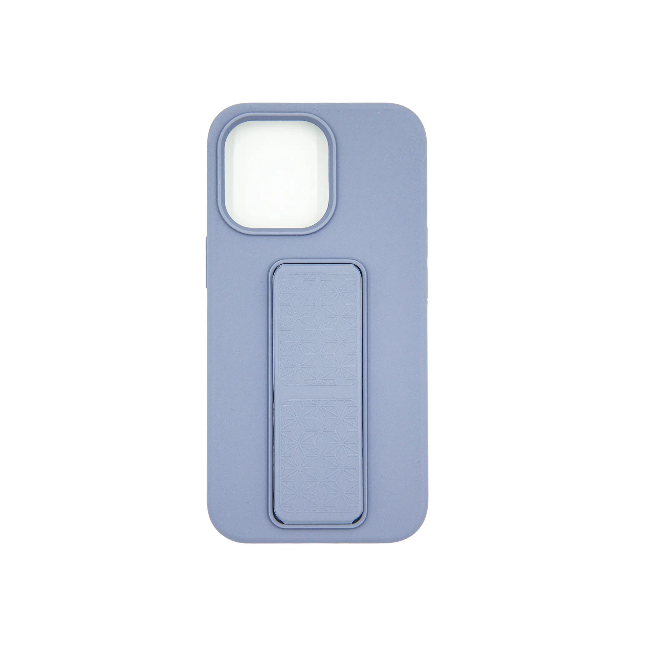 Soft Silicone iPhone Case with Kickstand β Shock-Resistant Back Cover with Textured Grip and Foldable Stand - Damoo