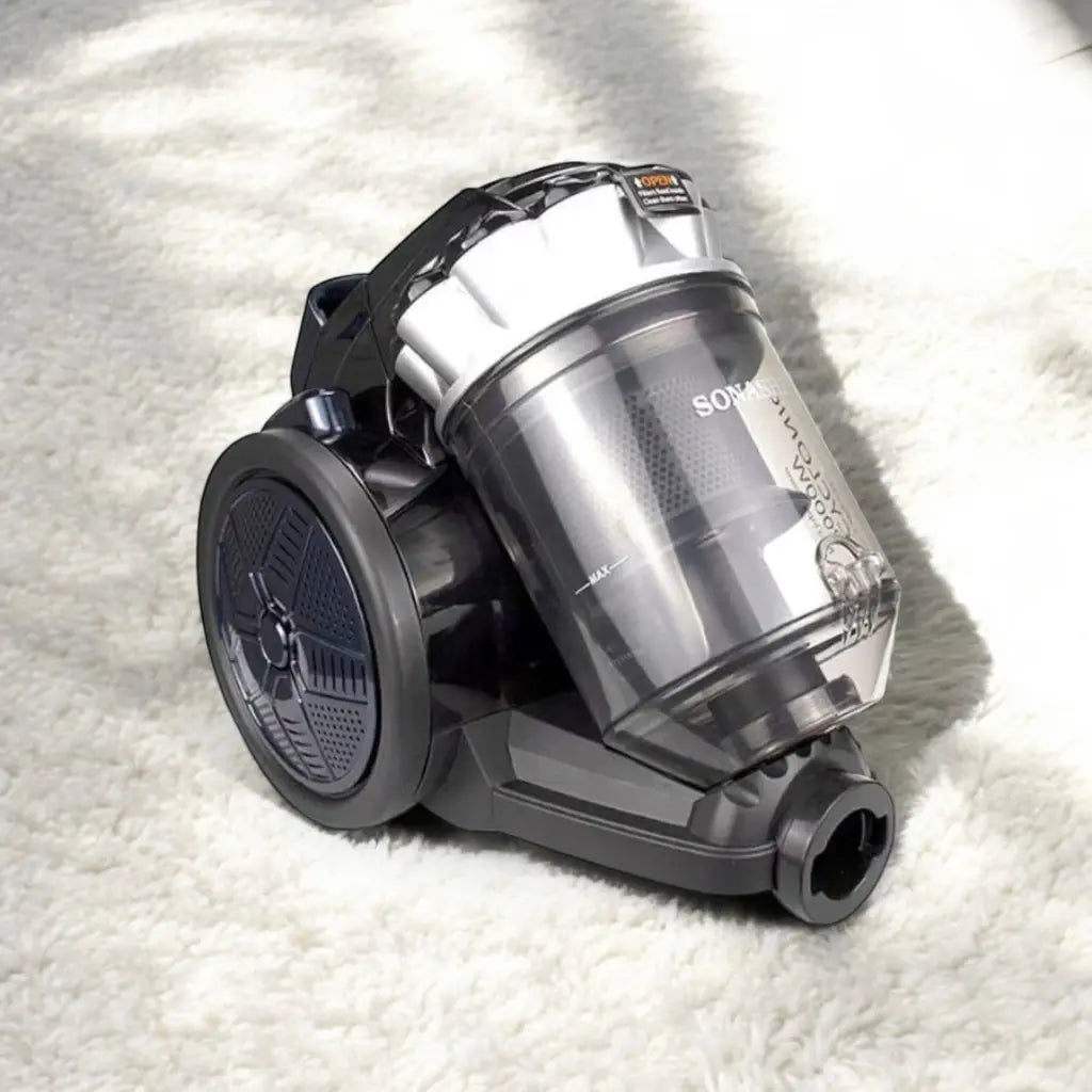 Sonashi 2000W Multi-Cyclonic Bagless Vacuum Cleaner – 3L Dust Capacity, Speed Control, Telescopic Tube, Low Noise Design, 5M Cord & Auto Rewind – SVC-9028C - Damoo