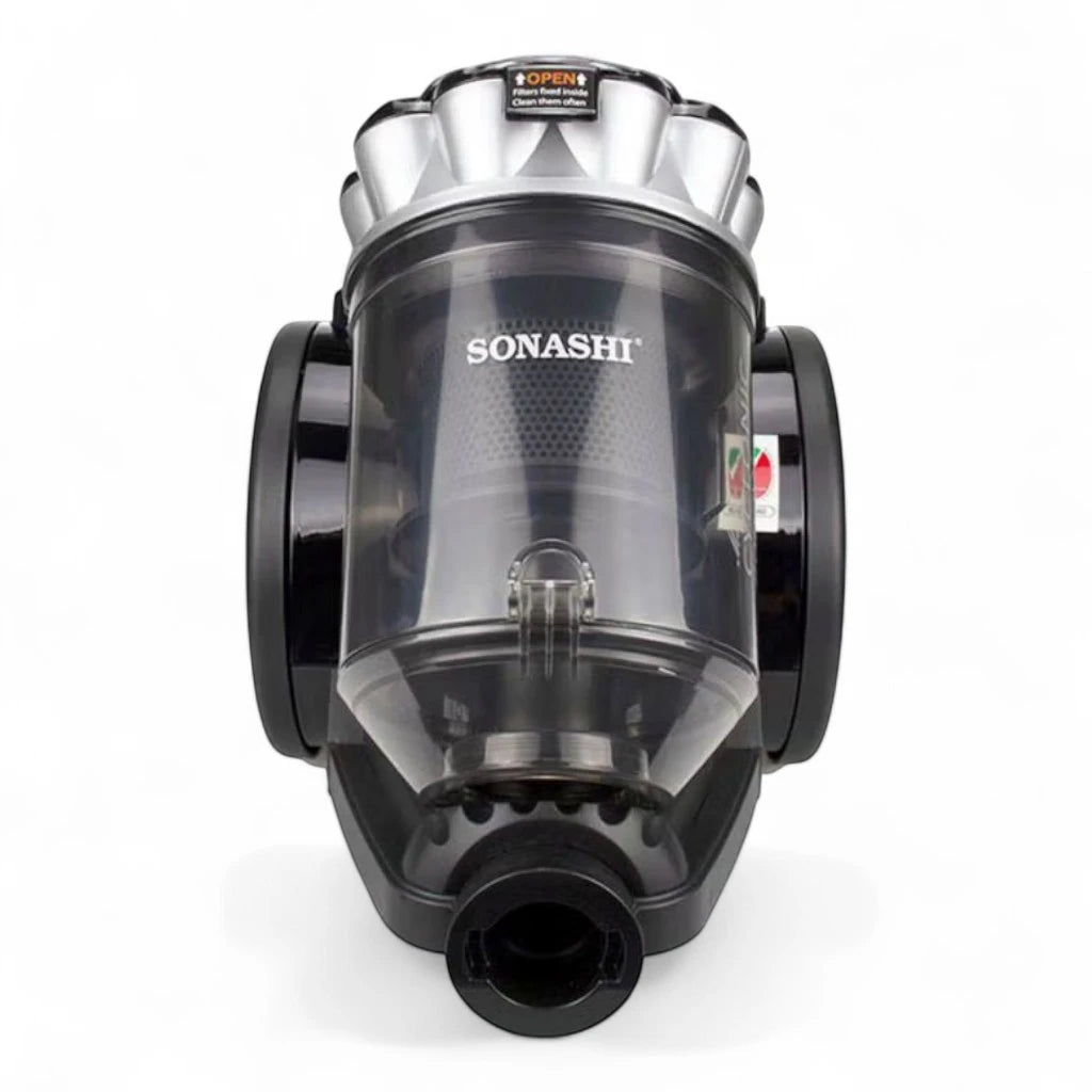 Sonashi 2000W Multi-Cyclonic Bagless Vacuum Cleaner – 3L Dust Capacity, Speed Control, Telescopic Tube, Low Noise Design, 5M Cord & Auto Rewind – SVC-9028C - Damoo