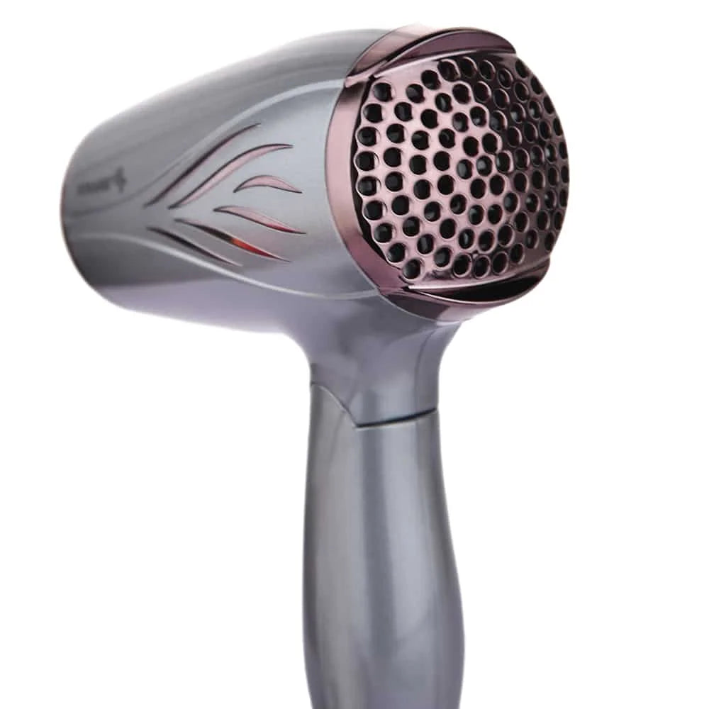 Sonashi Foldable Hair Dryer – SHD-5005N | 1200W Compact Travel Hair Dryer, Overheat Protection, 2 Speed & Heat Settings, Silver - Damoo
