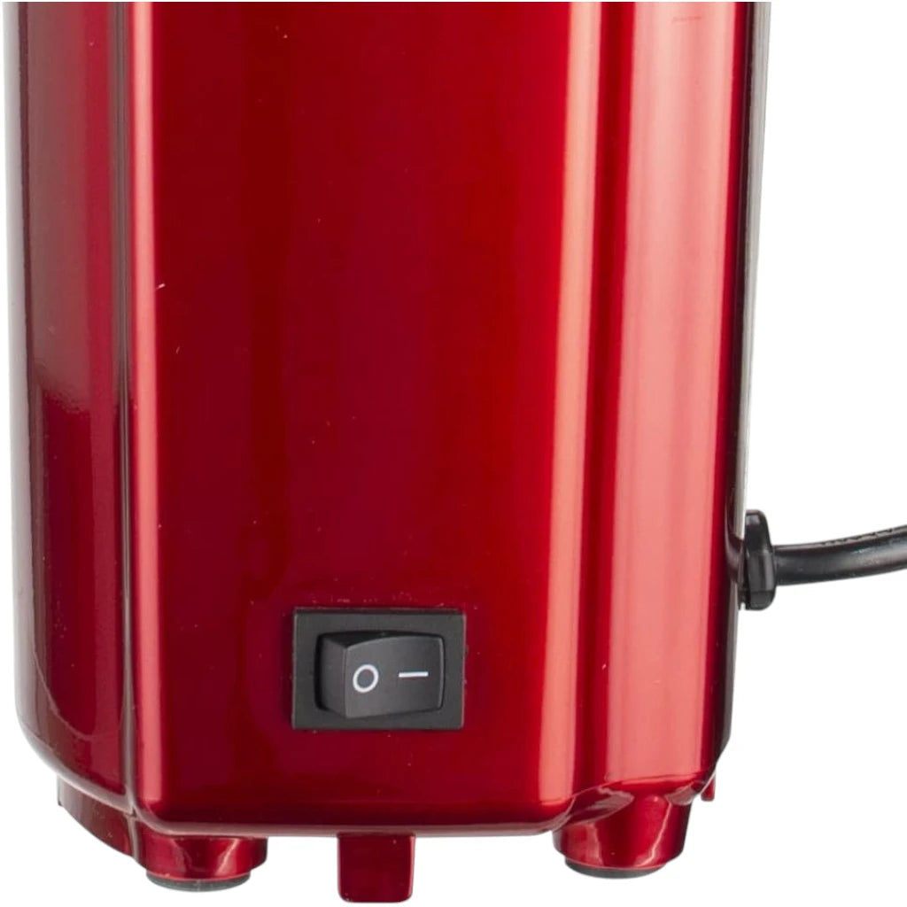 Sonashi Hot Air Popcorn Maker – Oil-Free, 40ml Capacity, 900W, Classic Style Design with Detachable Cap, On/Off Switch & Non-Slip Feet | Compact & Easy to Clean – Red (SPCM-101) - Damoo