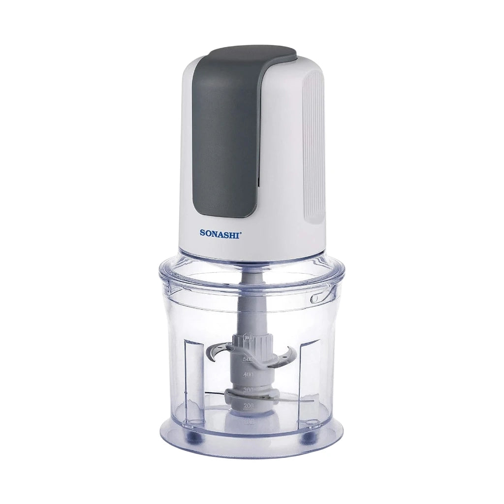 Sonashi Kitchen Chopper – 500W Electric Chopper with 500ML Capacity - Double Blade System - Safety Lock Mechanism - 2-Speed Push Down Operation - Ideal for Chopping & Blending - Compact Design - SMC-12 - Damoo