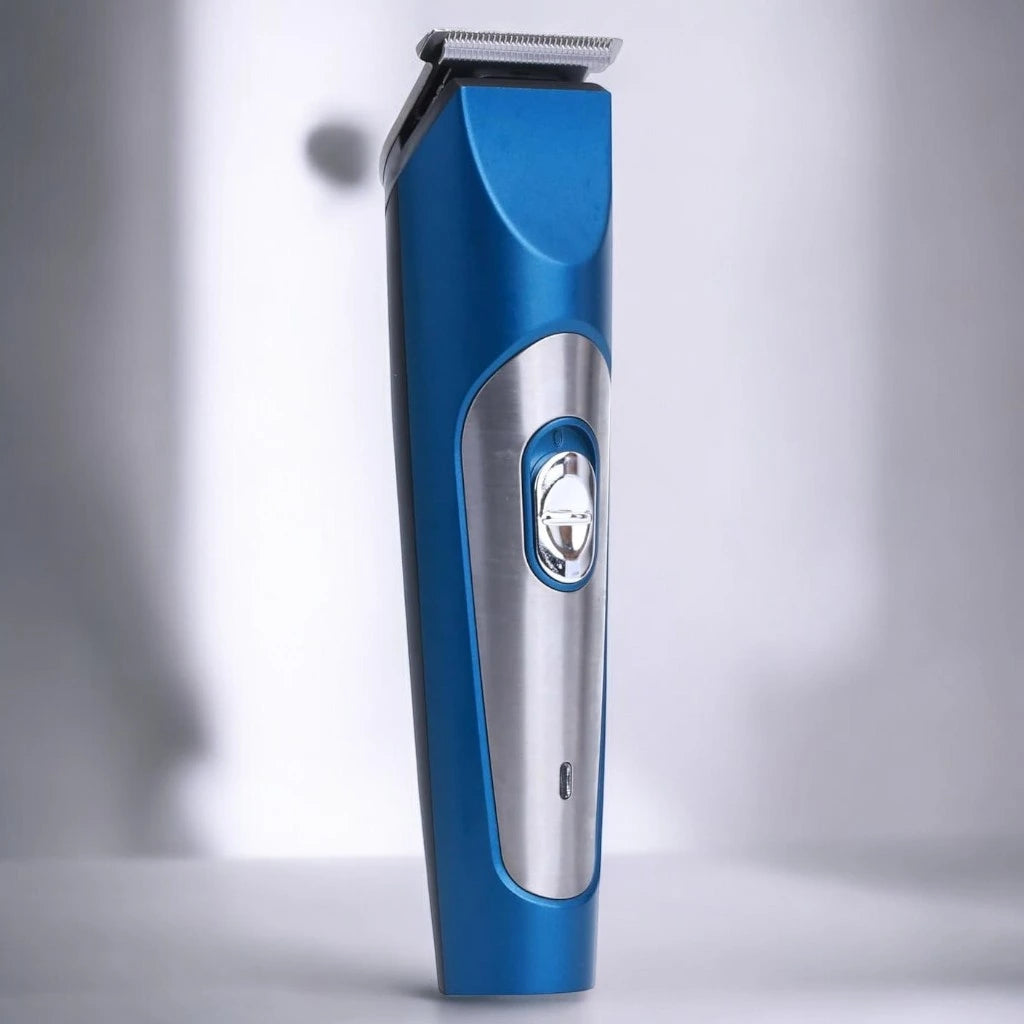Sonashi Rechargeable Hair Clipper – Cordless Beard Trimmer with Stainless Steel Blades, 60-Min Runtime, 600mAh Ni-CD Battery, USB Charging, LED Indicator & 3 Guide Combs – Blue - SHC-1033N - Damoo
