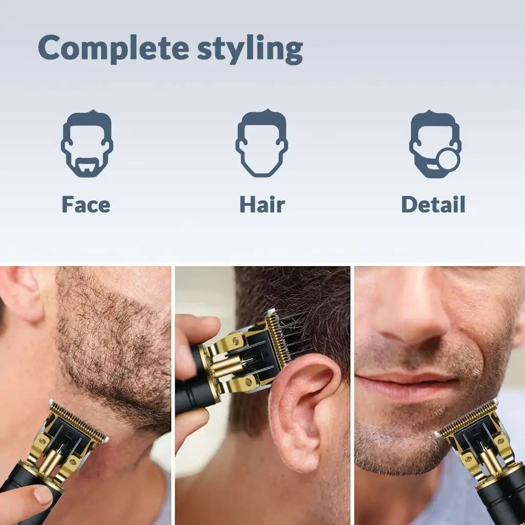 Sonashi Rechargeable Hair Clipper – Cordless Grooming Kit with 4 Guide Combs, USB Charger, Cleaning Brush & Oil | 2.5 Hours Runtime | Copper Finish - SHC-1058 - Damoo