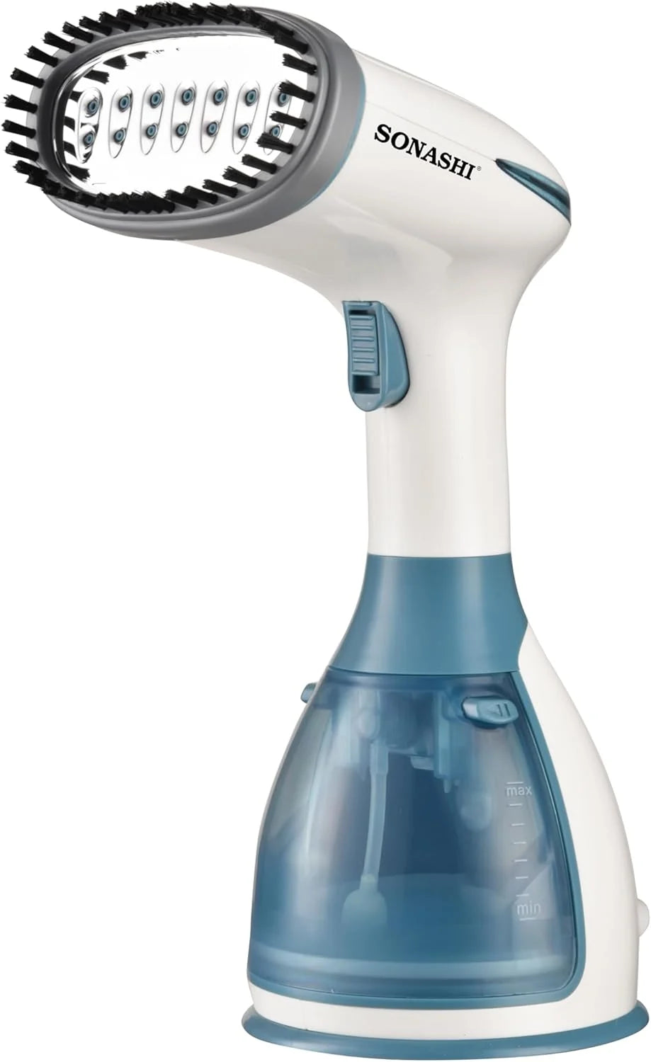 Sonashi SGS-327 Handheld Garment Steamer – 1500W Powerful Clothes Steamer with 280ml Detachable Tank, 25–30g/min Steam Rate & Stainless Steel Panel – Portable Fabric Steamer for Travel and Home - Damoo