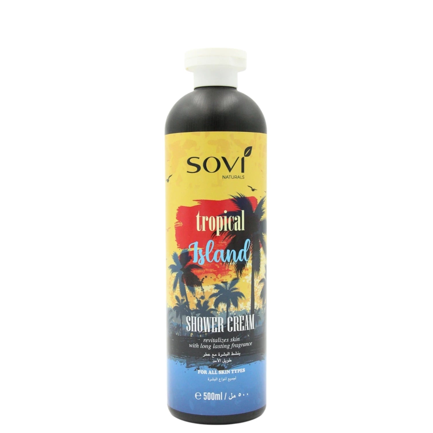 Sovi Naturals Tropical Shower Cream – 500ml | Nourishing Body Wash for All Skin Types with Long-Lasting Fragrance & Skin Revitalization - Damoo