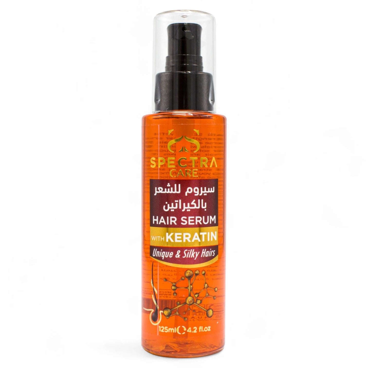 Spectra Care Keratin Hair Serum β 125ml | Reduces Frizz & Tangles, Repairs Damaged Hair, Boosts Shine & Smoothness | For All Hair Types | Salon-Quality Finish - Damoo