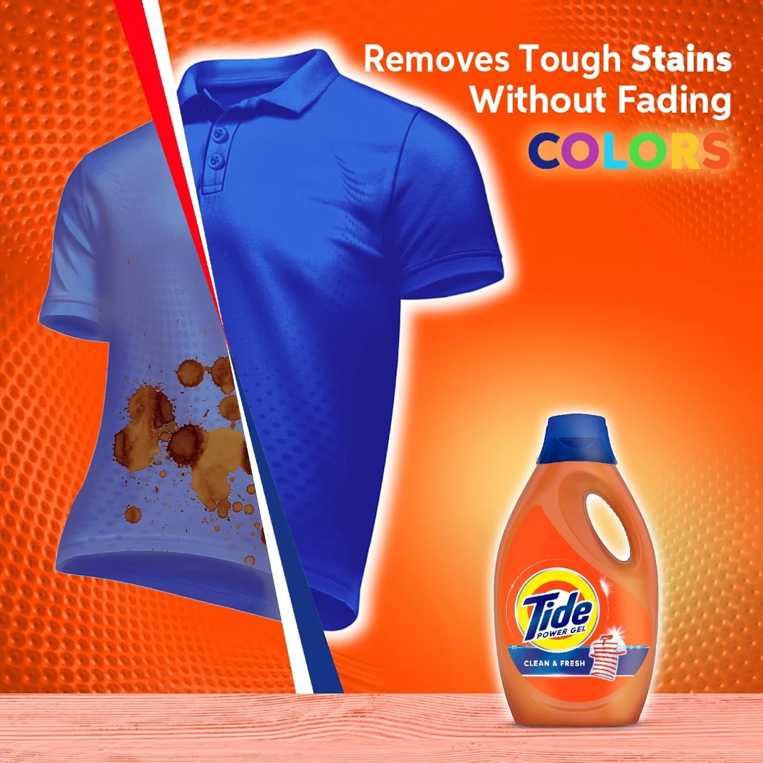 Tide Clean & Fresh Power Gel Laundry Detergent – Morning Fresh Scent, 1.8L x 2 (3.6L Total) | Concentrated Gel for Bright Whites & Colors - Damoo