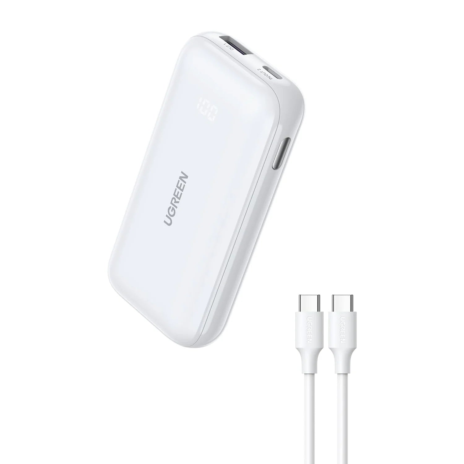 UGREEN 10000mAh Power Bank – 30W USB-C Fast Charger for iPhone 16/15/14/13/12 Series, Samsung S25, iPad Pro, AirPods – Compact & High-Speed Battery Pack - Damoo
