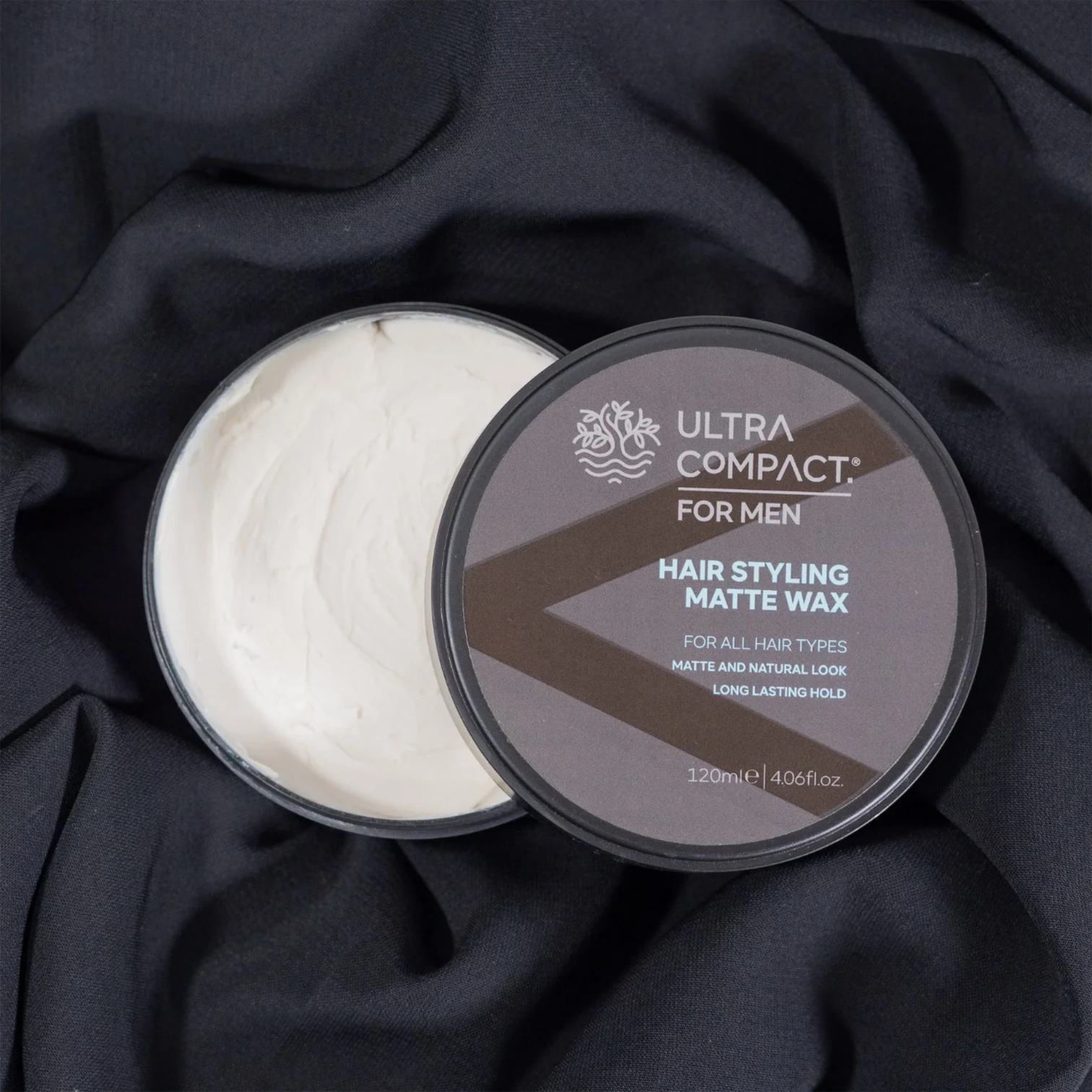Ultra Compact Matte Hair Styling Wax for Men – 120ml | Strong Hold with Natural Ultra-Matte Finish & Kaolin Clay - Damoo