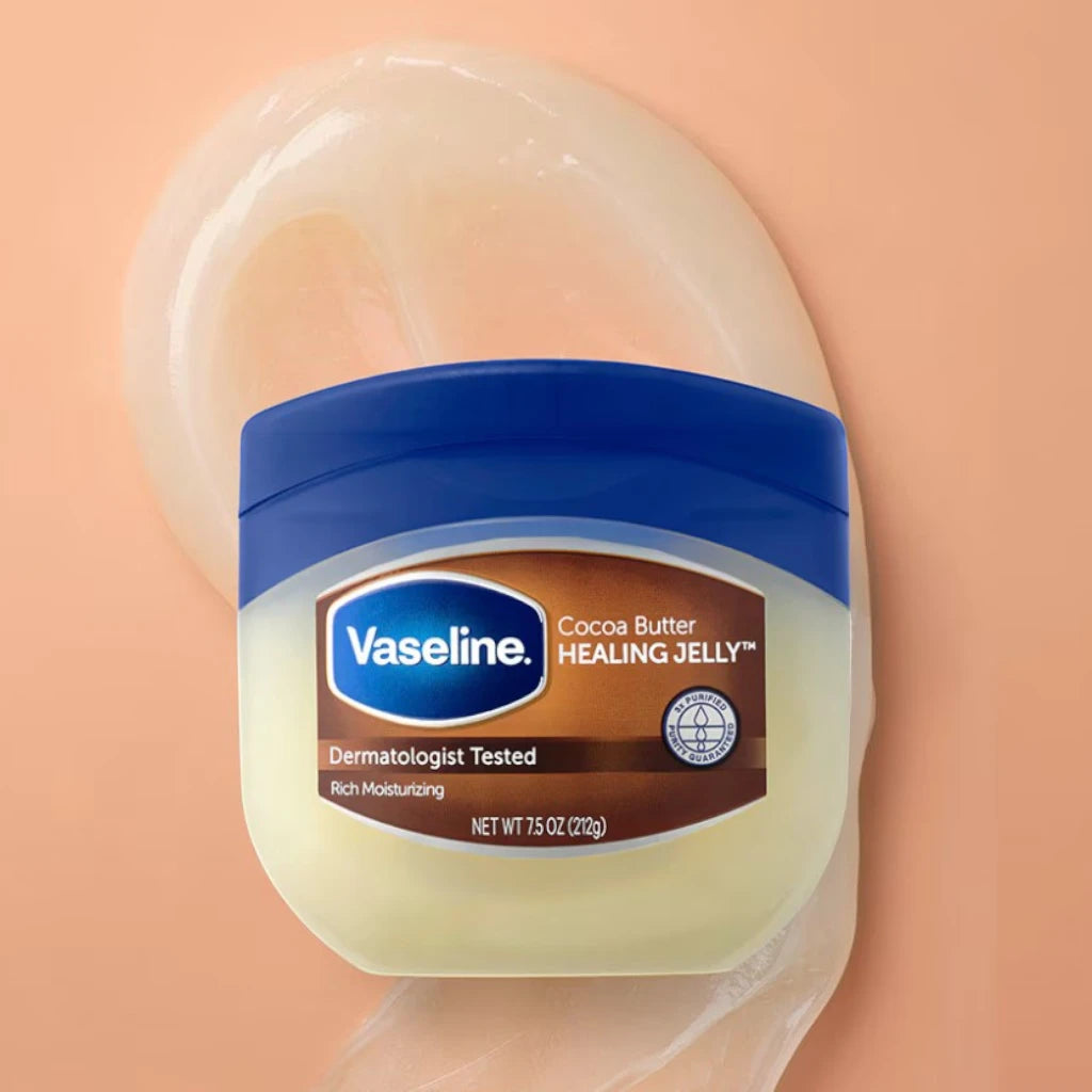 Vaseline Cocoa Butter Moisturizing Petroleum Jelly – Heals Dry, Damaged Skin - Non-Comedogenic & Hypoallergenic-250ml & 450 ml - Damoo