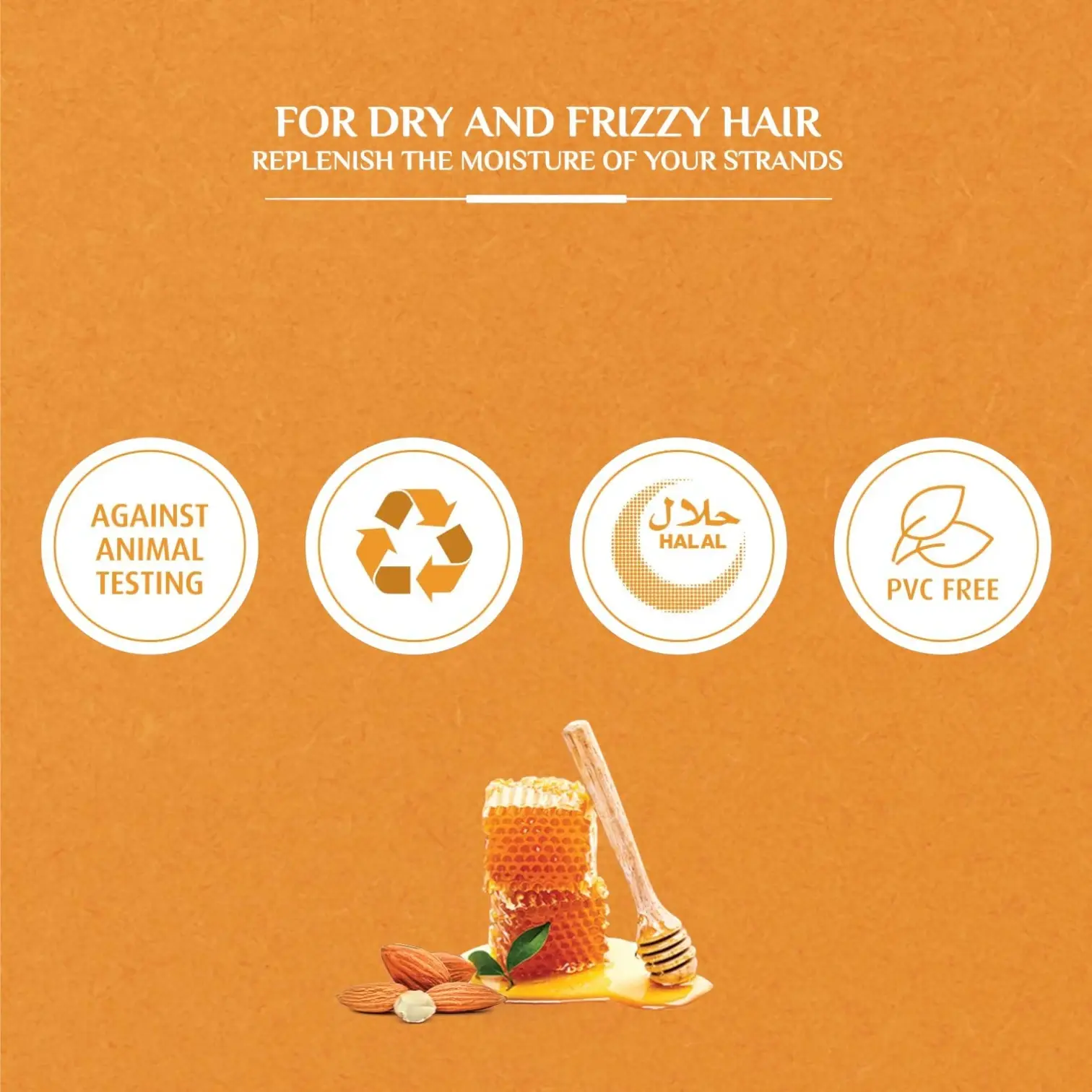 Vatika Naturals Moisture Treatment Shampoo | 2 x 400ml | With Almond, Honey & Vatika Oils | For Dry & Frizzy Hair | Deep Nourishment & Hydration - Damoo