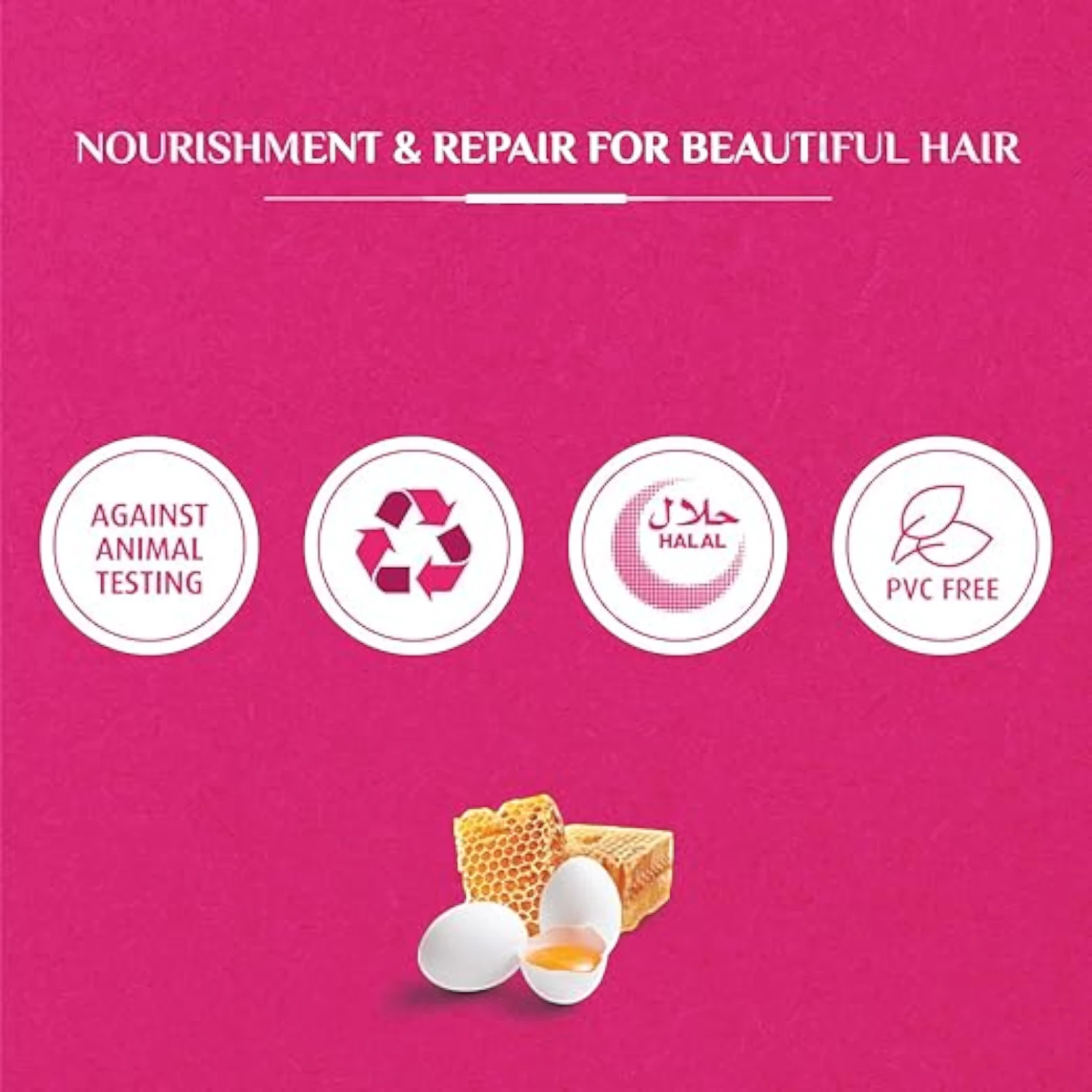 Vatika Naturals Repair & Restore Shampoo | Super Value Pack (2 x 400ml) | With Honey, Egg Extract & Vatika Oils | For Damaged Hair & Split Ends | Paraben-Free - Damoo