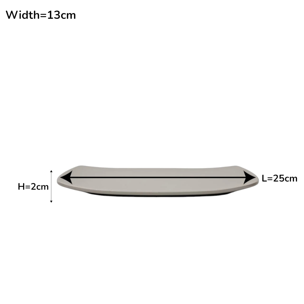 Edge Premium Melamine Rectangular Serving Plate – Modern Beige Platter, 25cm & 41cm – Unbreakable Heat-Resistant Tableware for Home, Hotel & Restaurant – Perfect for Desserts, Appetizers, Sushi, Breakfast & Buffet Display